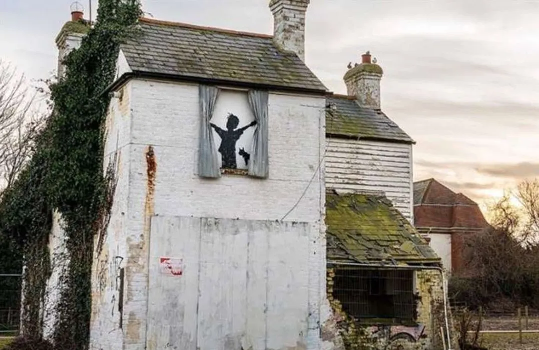 Banksy Created His Latest Artwork on a Rundown Farmhouse by the British Seaside—Only to Have It Immediately Destroyed